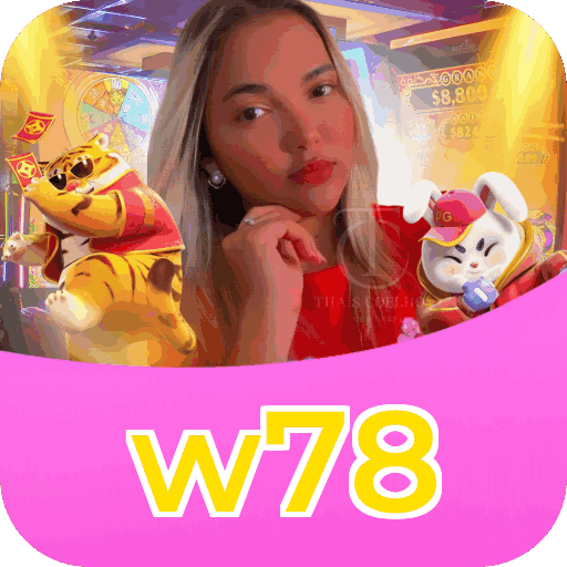 Interface do aplicativo w78 mostrando jogos disponíveis no iOS e Android